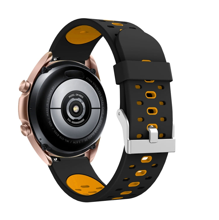 Three Row Holes Silicone Watchband