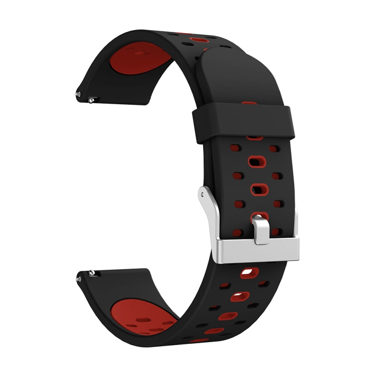 Three Row Holes Silicone Watchband