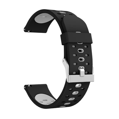 Three Row Holes Silicone Watchband
