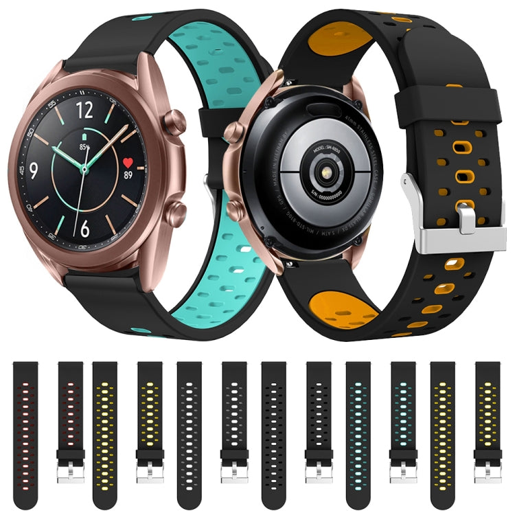 Three Row Holes Silicone Watchband