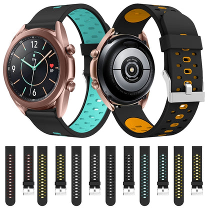 Three Row Holes Silicone Watchband