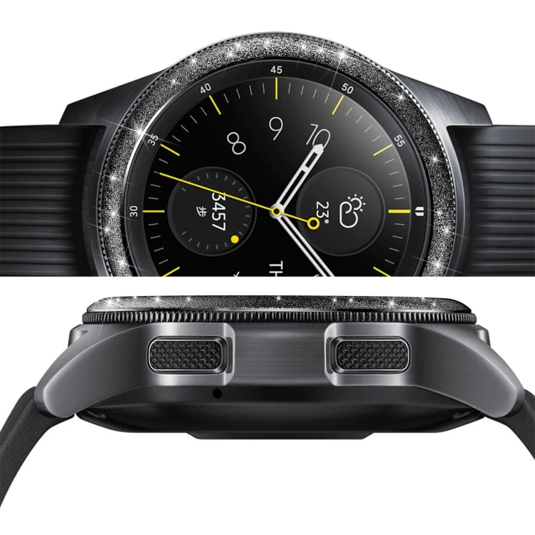 Glitter Powder Stainless Steel Bezel Ring