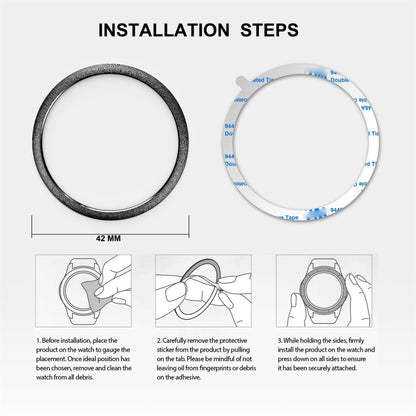 Glitter Powder Stainless Steel Bezel Ring