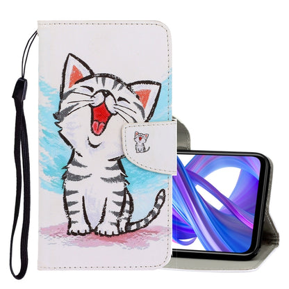 3D Colored Drawing Horizontal Flip PU Leather Case with Holder & Card Slots & Wallet