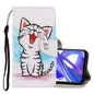 3D Colored Drawing Horizontal Flip PU Leather Case with Holder & Card Slots & Wallet