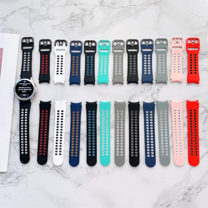 Double Buckles Two-color Silicone Watchband