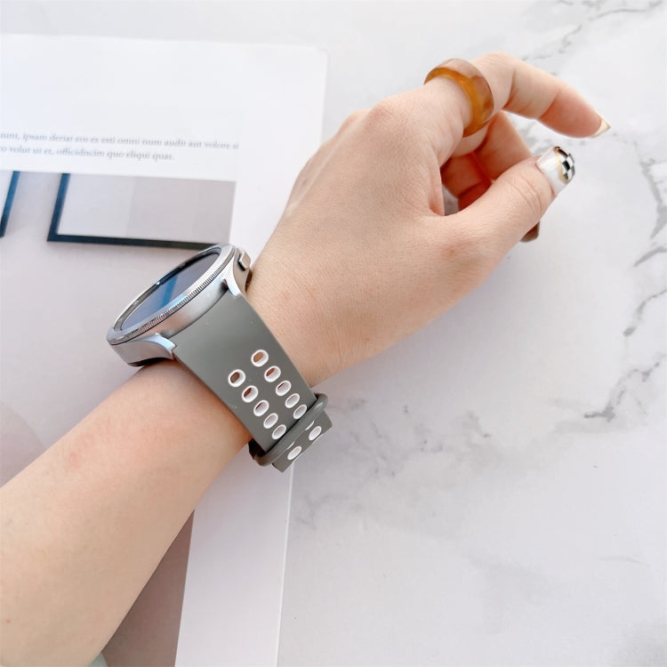 Double Buckles Two-color Silicone Watchband