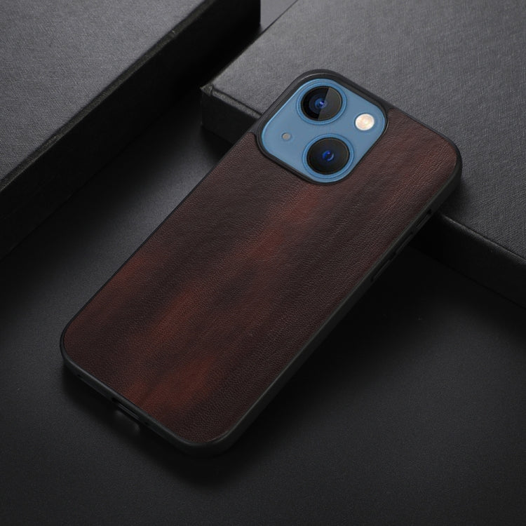 Yellow Cow Texture PU Phone Case, For iPhone 13, For iPhone 13 Pro, For iPhone 13 Pro Max