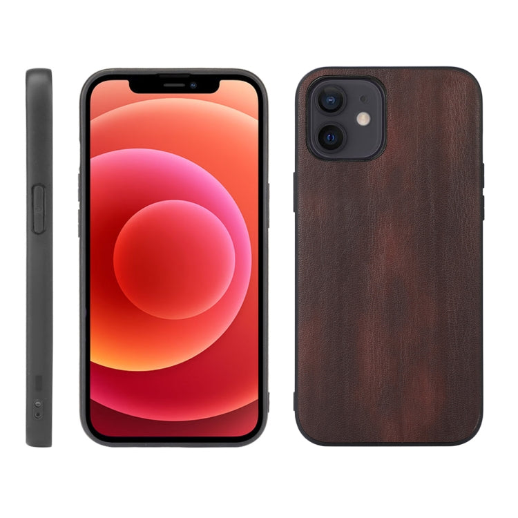 Yellow Cow Texture PU Phone Case, For iPhone 13 mini, For iPhone 12 mini, For iPhone 12 / 12 Pro, For iPhone 12 Pro Max