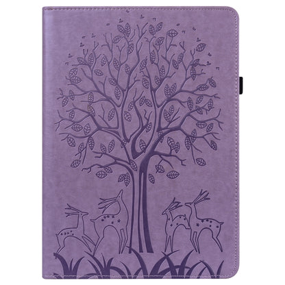 Tree & Deer Pattern Pressed Printing Leather Tablet Case, For OPPO Pad 11 inch, For OPPO Realme Pad 10.4 inch, For Huawei MatePad T 10s 10.1 inch / T 10 9.7 inch, For Lenovo Legion Y700, For iPad mini 6 2021 / mini 2024���������������������������������...