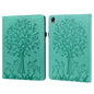 Tree & Deer Pattern Pressed Printing Leather Tablet Case, For OPPO Pad 11 inch, For OPPO Realme Pad 10.4 inch, For Huawei MatePad T 10s 10.1 inch / T 10 9.7 inch, For Lenovo Legion Y700, For iPad mini 6 2021 / mini 2024���������������������������������...