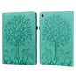 Tree & Deer Pattern Pressed Printing Leather Tablet Case, For OPPO Pad 11 inch, For OPPO Realme Pad 10.4 inch, For Huawei MatePad T 10s 10.1 inch / T 10 9.7 inch, For Lenovo Legion Y700, For iPad mini 6 2021 / mini 2024���������������������������������...