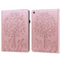 Tree & Deer Pattern Pressed Printing Leather Tablet Case, For OPPO Pad 11 inch, For OPPO Realme Pad 10.4 inch, For Huawei MatePad T 10s 10.1 inch / T 10 9.7 inch, For Lenovo Legion Y700, For iPad mini 6 2021 / mini 2024���������������������������������...