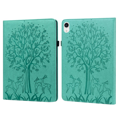 Tree & Deer Pattern Pressed Printing Leather Tablet Case, For OPPO Pad 11 inch, For OPPO Realme Pad 10.4 inch, For Huawei MatePad T 10s 10.1 inch / T 10 9.7 inch, For Lenovo Legion Y700, For iPad mini 6 2021 / mini 2024���������������������������������...