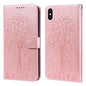 Tree & Deer Pattern Pressed Printing Horizontal Flip Leather Phone Case, For iPhone XS Max, For iPhone 7 / 8 / SE 2020 / SE 2022, For iPhone 11, For iPhone 11 Pro, For iPhone 11 Pro Max, For iPhone 12 / 12 Pro, For iPhone 12 Pro Max / 13 Pro Max�������...