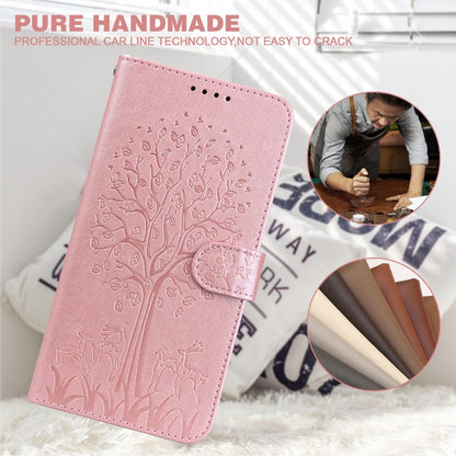 Tree & Deer Pattern Pressed Printing Horizontal Flip Leather Phone Case, For iPhone XS Max, For iPhone 7 / 8 / SE 2020 / SE 2022, For iPhone 11, For iPhone 11 Pro, For iPhone 11 Pro Max, For iPhone 12 / 12 Pro, For iPhone 12 Pro Max / 13 Pro Max�������...