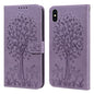 Tree & Deer Pattern Pressed Printing Horizontal Flip Leather Phone Case, For iPhone XS Max, For iPhone 7 / 8 / SE 2020 / SE 2022, For iPhone 11, For iPhone 11 Pro, For iPhone 11 Pro Max, For iPhone 12 / 12 Pro, For iPhone 12 Pro Max / 13 Pro Max�������...