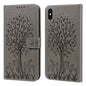 Tree & Deer Pattern Pressed Printing Horizontal Flip Leather Phone Case, For iPhone XS Max, For iPhone 7 / 8 / SE 2020 / SE 2022, For iPhone 11, For iPhone 11 Pro, For iPhone 11 Pro Max, For iPhone 12 / 12 Pro, For iPhone 12 Pro Max / 13 Pro Max�������...