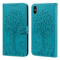 Tree & Deer Pattern Pressed Printing Horizontal Flip Leather Phone Case, For iPhone XS Max, For iPhone 7 / 8 / SE 2020 / SE 2022, For iPhone 11, For iPhone 11 Pro, For iPhone 11 Pro Max, For iPhone 12 / 12 Pro, For iPhone 12 Pro Max / 13 Pro Max�������...