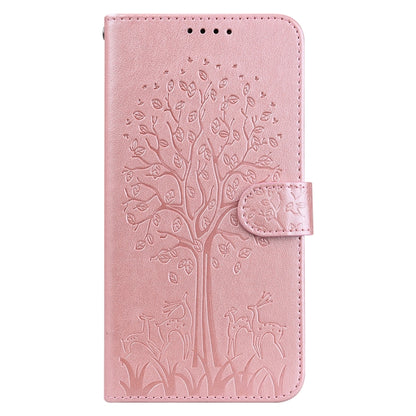 Tree & Deer Pattern Pressed Printing Horizontal Flip Leather Phone Case, For iPhone 13, For iPhone X / XS, For iPhone XR