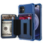 Zipper Wallet Card Bag PU Back Case, For iPhone 12 mini, For iPhone 12 / 12 Pro, For iPhone 12 Pro Max, For iPhone 11 Pro, For iPhone 11 Pro Max, For iPhone XR, For iPhone XS Max, For iPhone SE 2022 / SE 2020 / 7 / 8 / 6 / 6s���������������������������...