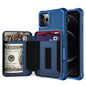 Zipper Wallet Card Bag PU Back Case, For iPhone 12 mini, For iPhone 12 / 12 Pro, For iPhone 12 Pro Max, For iPhone 11 Pro, For iPhone 11 Pro Max, For iPhone XR, For iPhone XS Max, For iPhone SE 2022 / SE 2020 / 7 / 8 / 6 / 6s���������������������������...