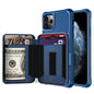 Zipper Wallet Card Bag PU Back Case, For iPhone 12 mini, For iPhone 12 / 12 Pro, For iPhone 12 Pro Max, For iPhone 11 Pro, For iPhone 11 Pro Max, For iPhone XR, For iPhone XS Max, For iPhone SE 2022 / SE 2020 / 7 / 8 / 6 / 6s���������������������������...