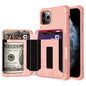 Zipper Wallet Card Bag PU Back Case, For iPhone 12 mini, For iPhone 12 / 12 Pro, For iPhone 12 Pro Max, For iPhone 11 Pro, For iPhone 11 Pro Max, For iPhone XR, For iPhone XS Max, For iPhone SE 2022 / SE 2020 / 7 / 8 / 6 / 6s���������������������������...