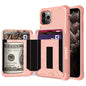 Zipper Wallet Card Bag PU Back Case, For iPhone 12 mini, For iPhone 12 / 12 Pro, For iPhone 12 Pro Max, For iPhone 11 Pro, For iPhone 11 Pro Max, For iPhone XR, For iPhone XS Max, For iPhone SE 2022 / SE 2020 / 7 / 8 / 6 / 6s���������������������������...