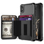Zipper Wallet Card Bag PU Back Case, For iPhone 12 mini, For iPhone 12 / 12 Pro, For iPhone 12 Pro Max, For iPhone 11 Pro, For iPhone 11 Pro Max, For iPhone XR, For iPhone XS Max, For iPhone SE 2022 / SE 2020 / 7 / 8 / 6 / 6s���������������������������...