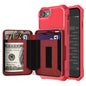 Zipper Wallet Card Bag PU Back Case, For iPhone 12 mini, For iPhone 12 / 12 Pro, For iPhone 12 Pro Max, For iPhone 11 Pro, For iPhone 11 Pro Max, For iPhone XR, For iPhone XS Max, For iPhone SE 2022 / SE 2020 / 7 / 8 / 6 / 6s���������������������������...