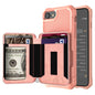 Zipper Wallet Card Bag PU Back Case, For iPhone 12 mini, For iPhone 12 / 12 Pro, For iPhone 12 Pro Max, For iPhone 11 Pro, For iPhone 11 Pro Max, For iPhone XR, For iPhone XS Max, For iPhone SE 2022 / SE 2020 / 7 / 8 / 6 / 6s���������������������������...