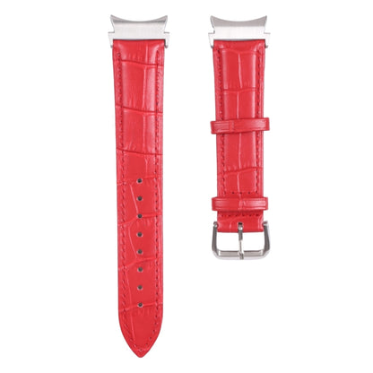 Slub Texture Leather Watch Band