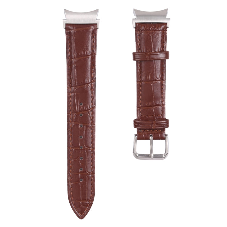 Slub Texture Leather Watch Band