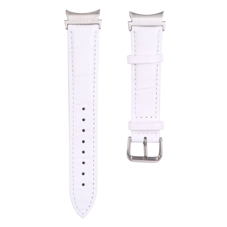 Slub Texture Leather Watch Band