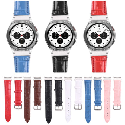 Slub Texture Leather Watch Band