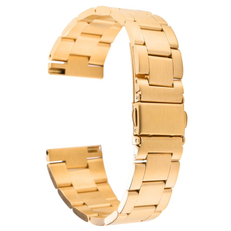 22mm Three-bead Steel Watch Band