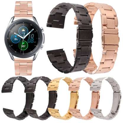 22mm Three-bead Steel Watch Band