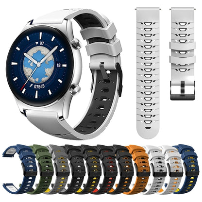 Trapezoidal Three-row Hole Silicone Watch Band