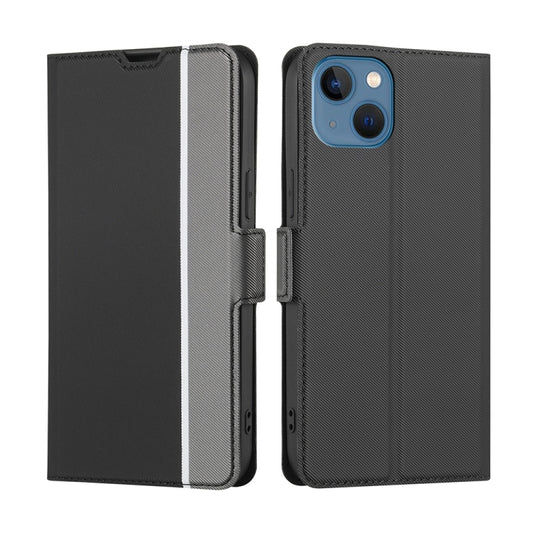Twill Texture Side Button Leather Phone Case, For iPhone 13, For iPhone 13 Pro, For iPhone 13 Pro Max, For iPhone SE 2022 / SE 2020 / 8 /7