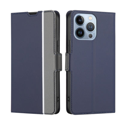 Twill Texture Side Button Leather Phone Case, For iPhone 13, For iPhone 13 Pro, For iPhone 13 Pro Max, For iPhone SE 2022 / SE 2020 / 8 /7