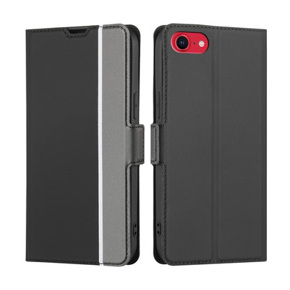 Twill Texture Side Button Leather Phone Case, For iPhone 13, For iPhone 13 Pro, For iPhone 13 Pro Max, For iPhone SE 2022 / SE 2020 / 8 /7