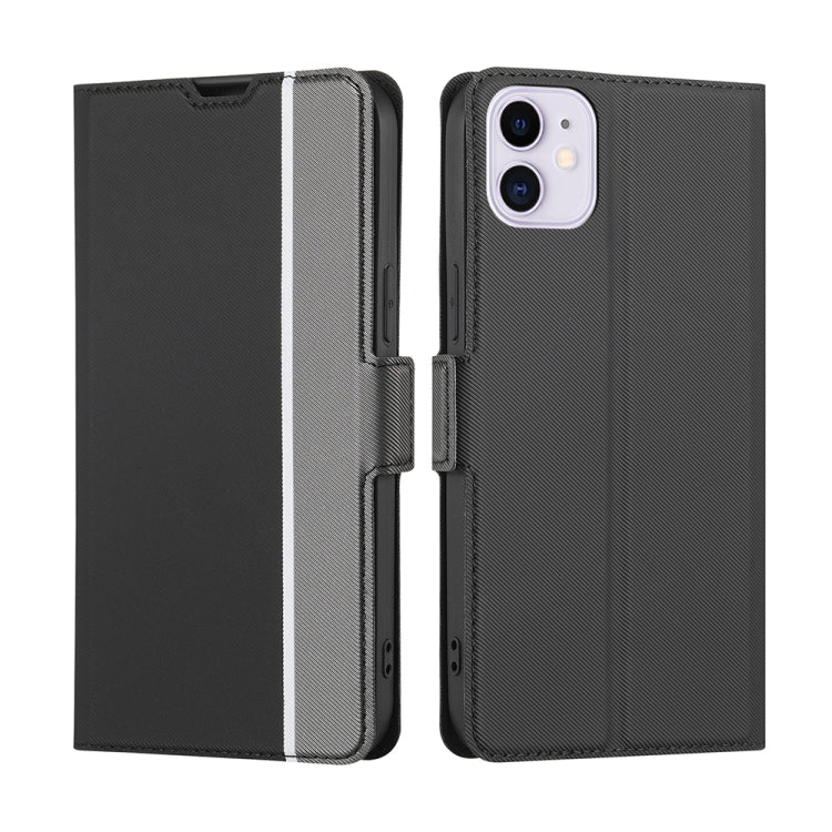 Twill Texture Side Button Leather Phone Case, For iPhone 12 / 12 Pro, For iPhone 12 Pro Max, For iPhone 11, For iPhone 11 Pro, For iPhone 11 Pro Max, For iPhone X / XS, For iPhone XR, For iPhone XS Max
