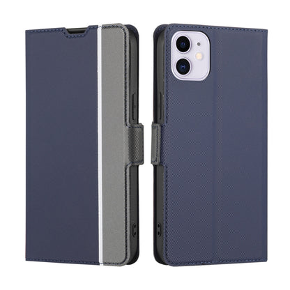 Twill Texture Side Button Leather Phone Case, For iPhone 12 / 12 Pro, For iPhone 12 Pro Max, For iPhone 11, For iPhone 11 Pro, For iPhone 11 Pro Max, For iPhone X / XS, For iPhone XR, For iPhone XS Max