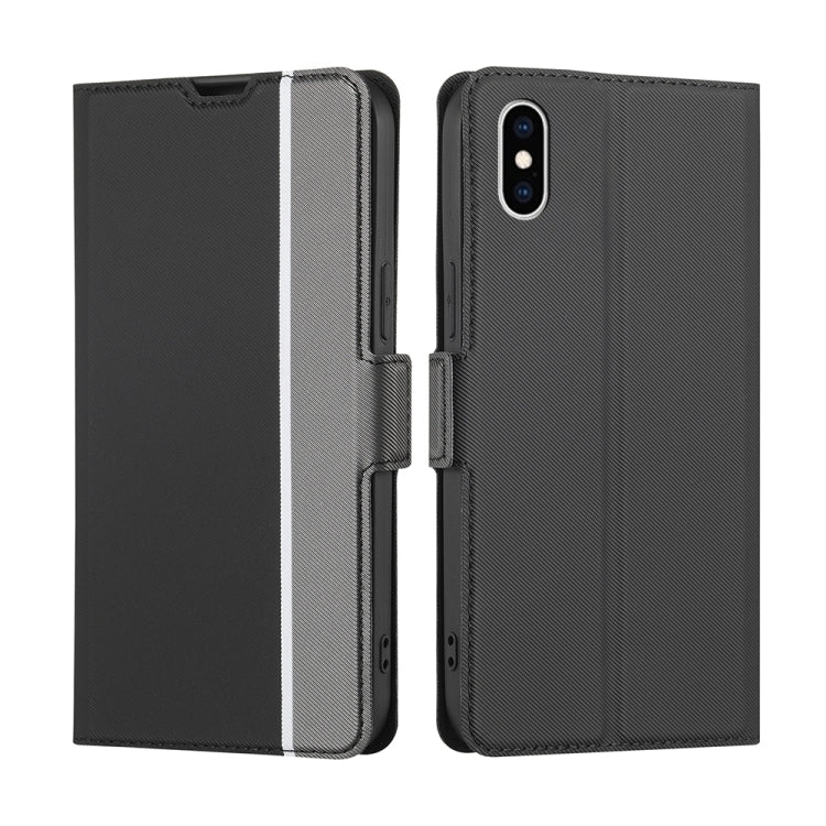 Twill Texture Side Button Leather Phone Case, For iPhone 12 / 12 Pro, For iPhone 12 Pro Max, For iPhone 11, For iPhone 11 Pro, For iPhone 11 Pro Max, For iPhone X / XS, For iPhone XR, For iPhone XS Max