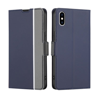 Twill Texture Side Button Leather Phone Case, For iPhone 12 / 12 Pro, For iPhone 12 Pro Max, For iPhone 11, For iPhone 11 Pro, For iPhone 11 Pro Max, For iPhone X / XS, For iPhone XR, For iPhone XS Max