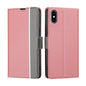 Twill Texture Side Button Leather Phone Case, For iPhone 12 / 12 Pro, For iPhone 12 Pro Max, For iPhone 11, For iPhone 11 Pro, For iPhone 11 Pro Max, For iPhone X / XS, For iPhone XR, For iPhone XS Max