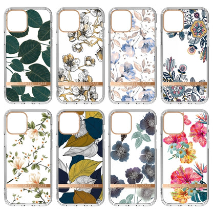 Translucent Electroplating Flower Phone Case, For iPhone 14, For iPhone 14 Pro, For iPhone 14 Plus, For iPhone 14 Pro Max