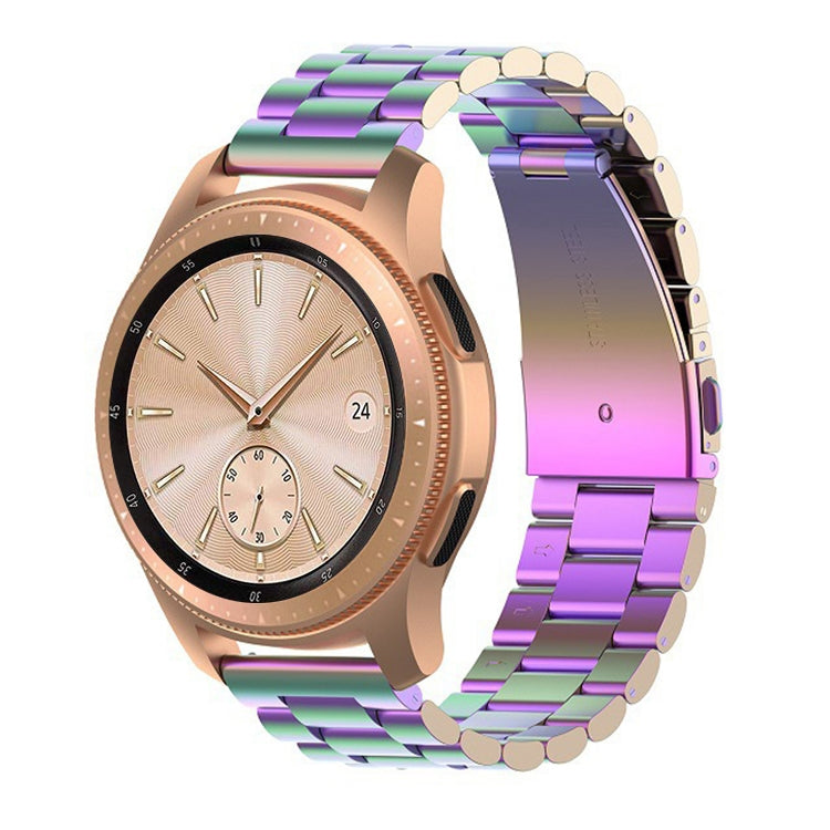 46mm Three Pearl Steel Watch Strap