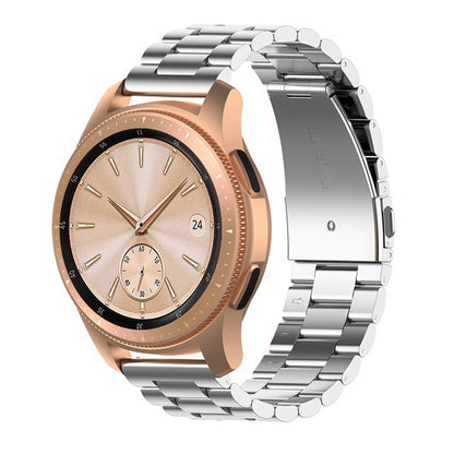 46mm Three Pearl Steel Watch Strap